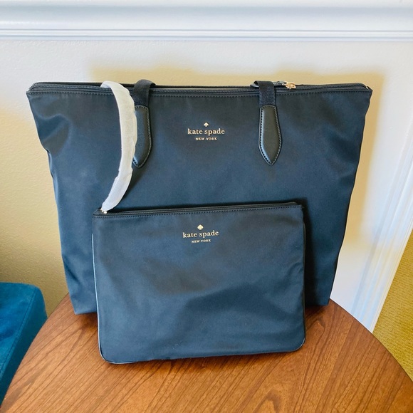 HP 🎉NWT KATE SPADE BLACK MEL PACKABLE TOTE BAG - Picture 4 of 13